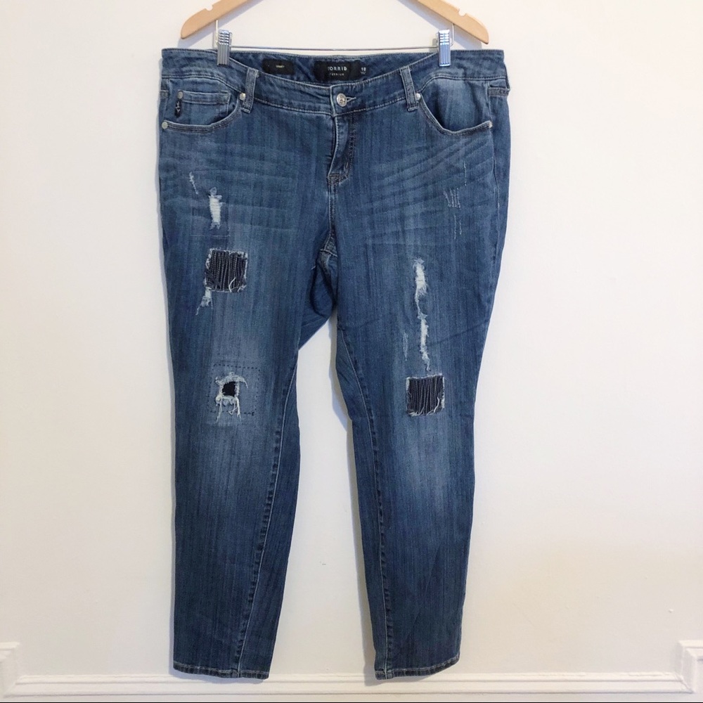 Torrid Premium Distressed Skinny Jeans